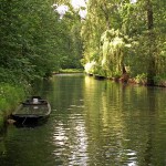 Spreewald with boat