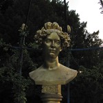 golden woman bust